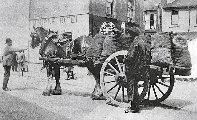 Photo of a horse-drawn wagon