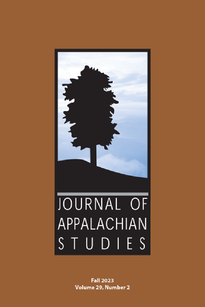 Cover of Appalachian Studies journal, Fall 2023